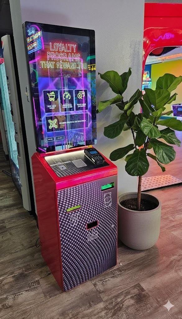 Arcade card kiosk at Tenpins & More